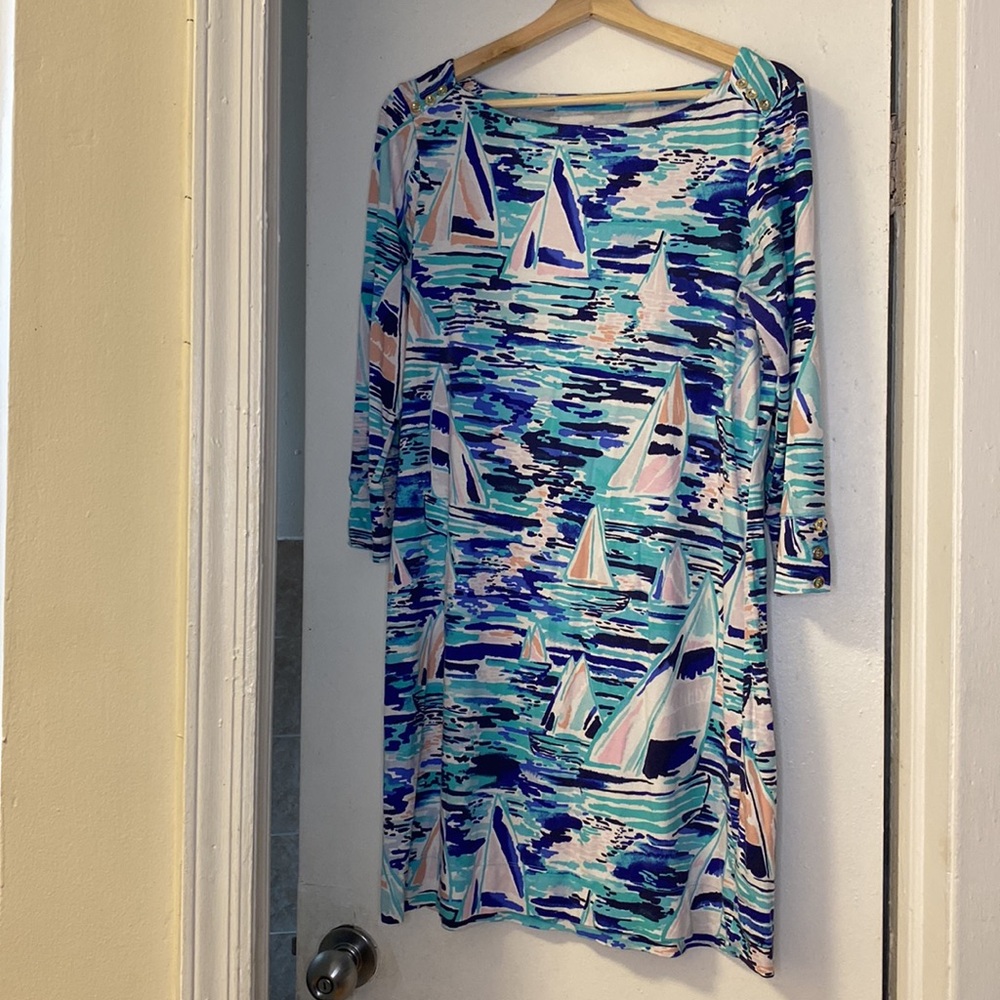 Lilly Pulitzer EUC Pier Pressure Size L